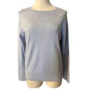 NAADAM Women's Light Blue Crew Neck Sweater. EUC
